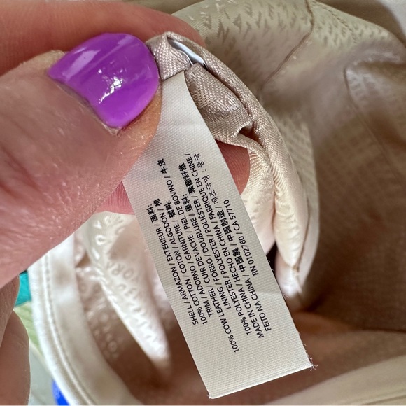 kate spade Large Bon Shopper Colorblock Basin Tote Coated Canvas Leather Straps - Picture 10 of 10